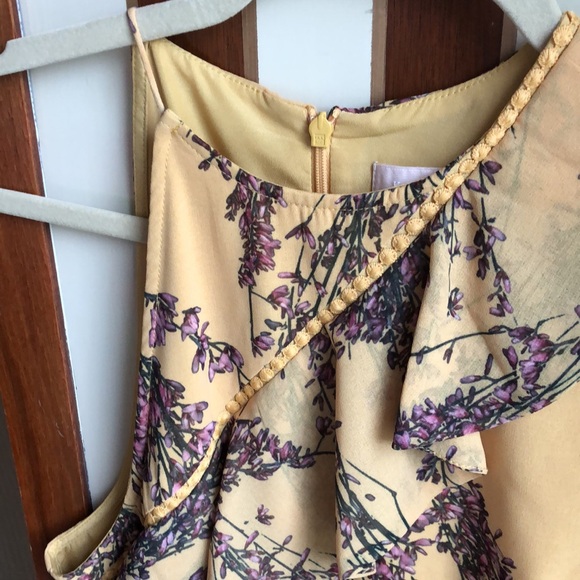 KEEPSAKE the Label Yellow and Purple Asymmetrical Sundress - Picture 3 of 15